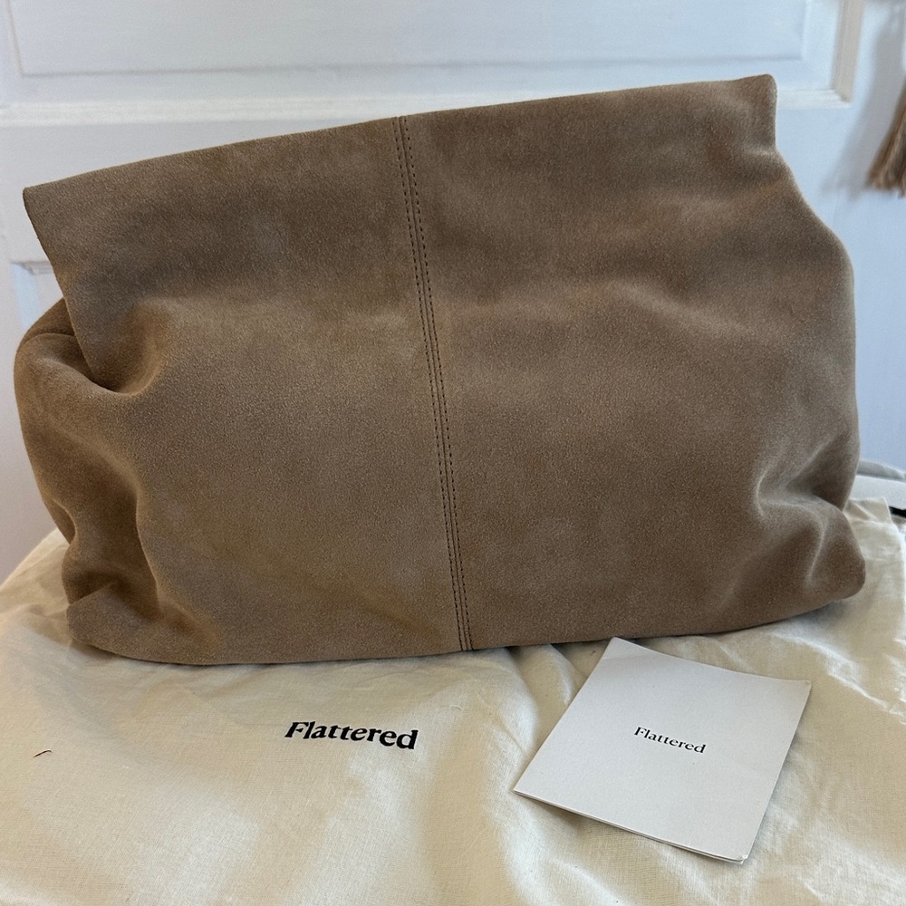 Flattered Brown Suede Bag